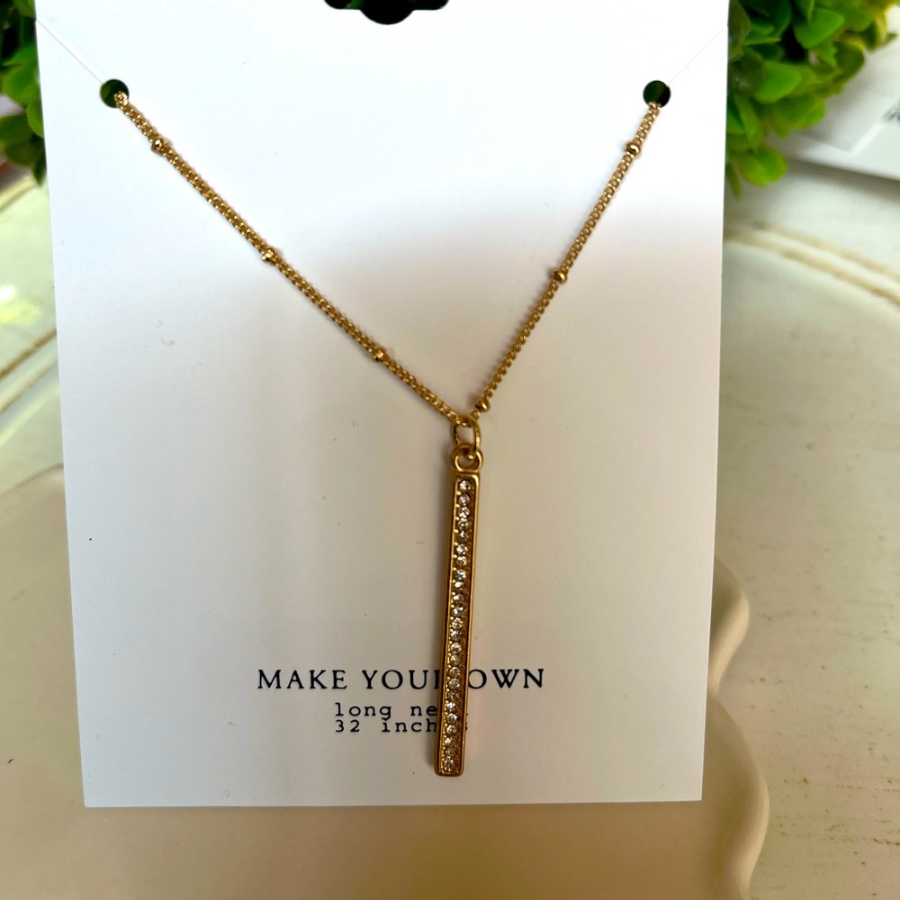 🩵 Apt 9 Gold Necklace with Pendant new
